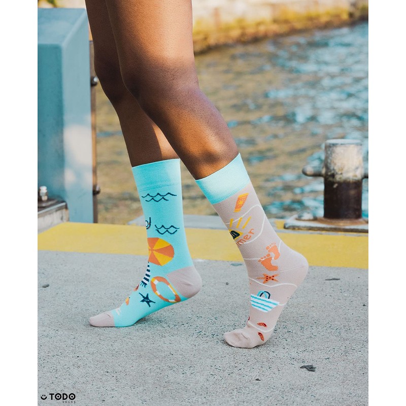 Todo Colours Funny Socks with Motif, Multicoloured, Colourful, Crazy for