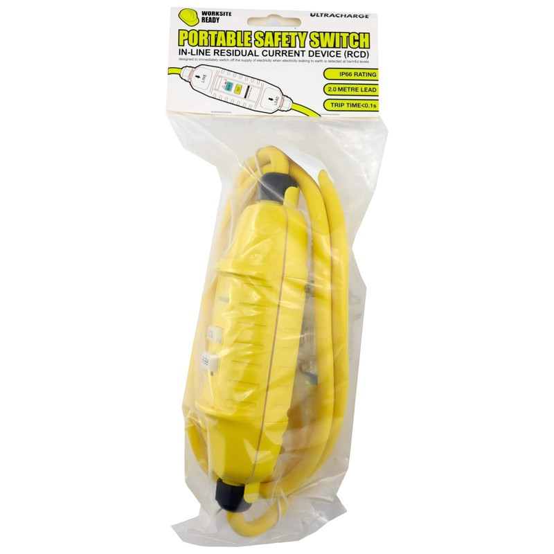 UR240RCD ULTRACHARGE Lead with Inline RCD Safety Switch 2M