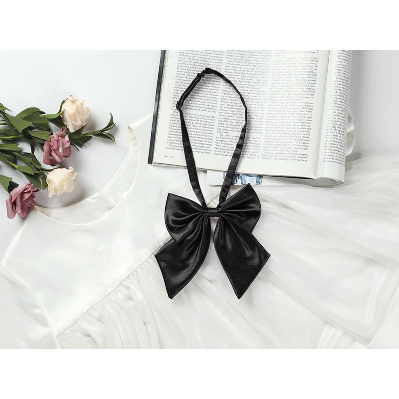 [Allegra K] 2 Pcs Pre-Tied Bow Tie with Adjustable Neck