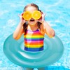 Transparent Swimming Ring Inflatable Kids Swimming Float,76cm Inflatable Pool Floats