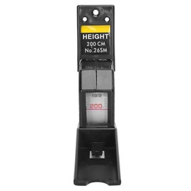 medidor estatura, Medidor de Estatura de Metal, Herramienta de Medición Retráctil de Altura de 2 Metros para Uso Doméstico (BLACK)