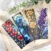 Celavoy Pretty Flower Bookmark Gifts - 20pcs Floral Stained Glass