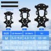 Hyran Spikes for Shoes, Crampons with 11 Teeth, Shoe Spikes,
