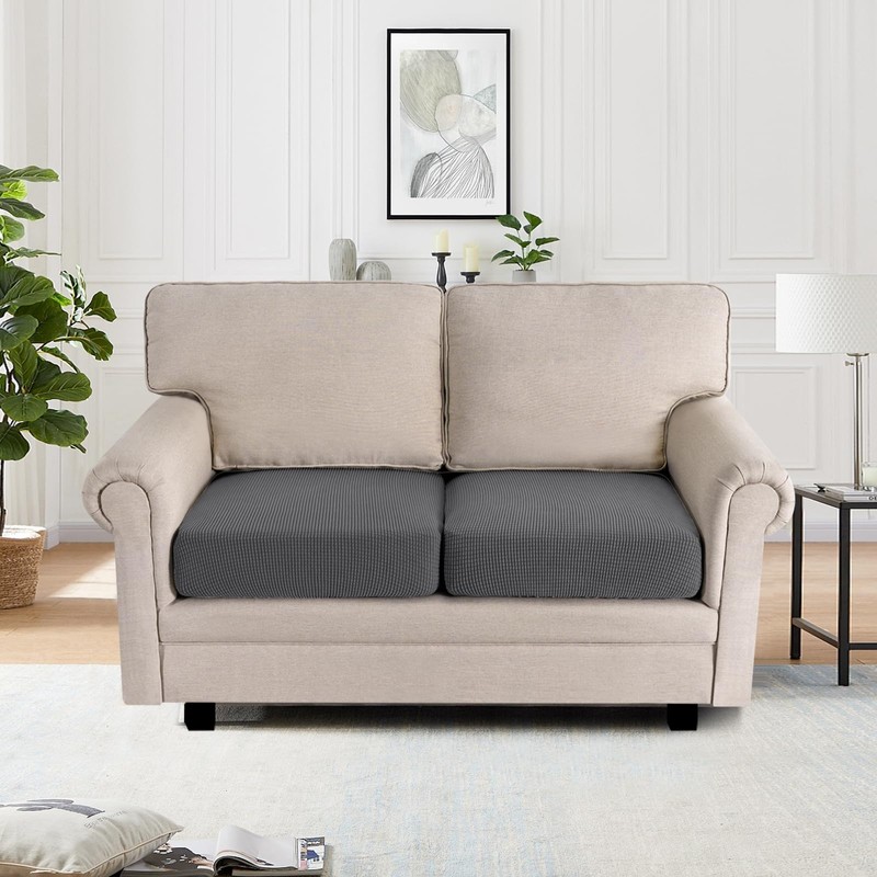 BellaHills Sofa Cover, Highly Elastic Seat Cover, 2-Seater (58-70 cm),