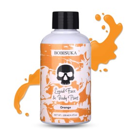 BOBISUKA Orange Liquid Texture Face and Body Paint Washable