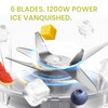 Simple Deluxe Smoothie Blender, 1200W Powerful Countertop Blenders for Kitchen,