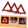MAGICLULU 3pcs Triangle Emergency Reflective Warning Signs Portable Car Safety