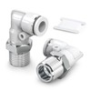 TAILONZ PNEUMATIC White Elbow Male Thread 4 mm Conduit OD