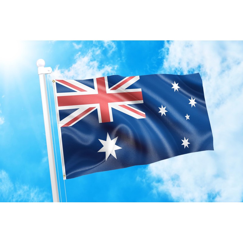 DMSE Australia Australian Aussie Flag 3X5 Ft Foot 100% Polyester