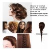 Ezzyso Cabeza De Maniquí De Entrenamien Para Práctica Peluquería