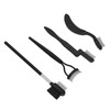 4 Pieces Folding Eyebrow Comb Eyelash Separator Grooming Brush Portable