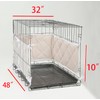 Apricot Dog Crate Training Pads - Tail Protector Bumpers, 48"X32"X10"