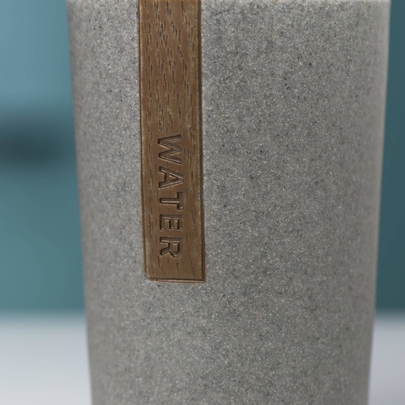 Sealskin Pierra Tumbler, Polyresin, Grey, 8.1 x 10.8 x 7.3