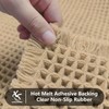 AIBIIN 18"x30" Brown Waffle Bath Mat Super Absorbent Non Slip