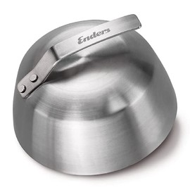 Enders Melting Dome Stainless Steel Hood Comfortable Grip Retains Moisture Melting Bell Burger Bell BBQ Bell Heat Bell #8783 Stainless Steel