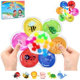 BelleStyle Fidget Toys, Sensorik Spielzeug, Squeezable Farben Sortieren Spielzeug für Kinder, Blume GelgefüLlte Sensorisches Antistressspielzeug Motorikspielzeug Fidget Spiel für ADHS Autismus