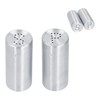 2pcs Spice Jar Stainless Steel Seasoning Bottle Salt and Pepper