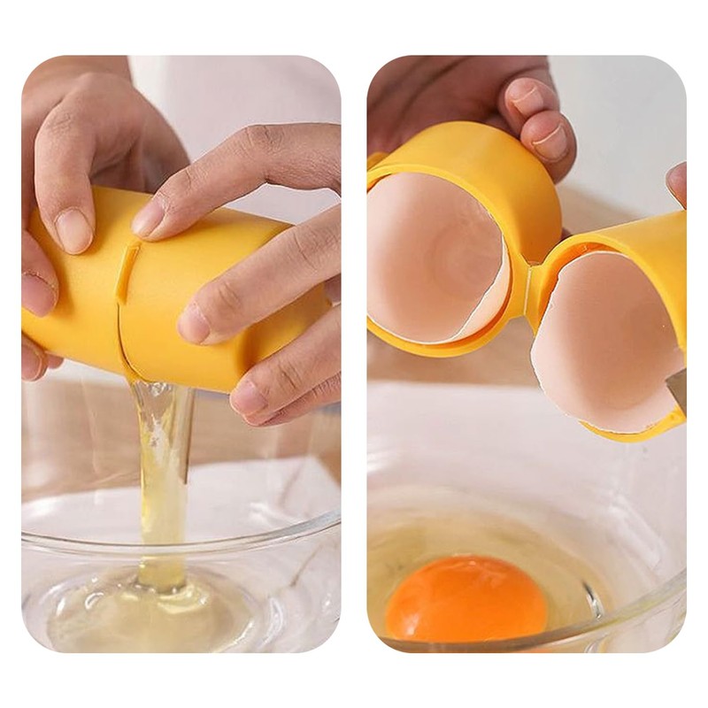 4-Piece Egg Shell Opener, Egg Separator, Egg Shelling Tool, Portable