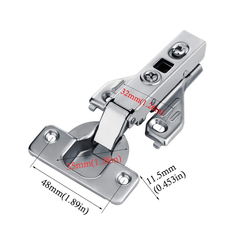 Luokim 2pcs Soft Closing Clip On Face Frame Mounting Cabinet