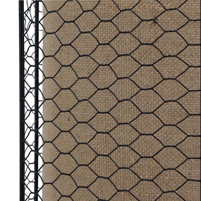 Cooper Chicken Wire and Burlap Pendant