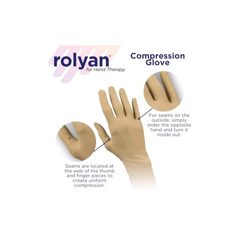 Rolyan Compression Glove, Compression Glove for Arthritis for Men &