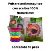 Frokito Pulsera Antimosquitos Con Aceites 100% Naturales Pqt 10 Pzas