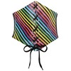 Lavish Rainbow Stripes Lace-Up Corset Belt Cincher (5X)