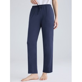 Latuza Women's Petite Soft Viscose Pajama Pants with Pockets XLP Navy