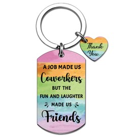 UIWIHHP Coworker Keychain Work Besties Gifts for Women Appreciation Thank You Gifts for Coworkers Unique Birthday Christmas Gift for Coworkers Female Work Bestie Gift Ideas Office Decor