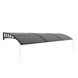 UV Rain Snow Protection 40x120 Inch Window Canopy Awning for Door Entrance Drainage Sink Exterior House Door Window Accessoriestitle: default title