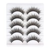 3D False Eyelashes Natural Look Artificial Eyelashes 5 Pairs Wispy
