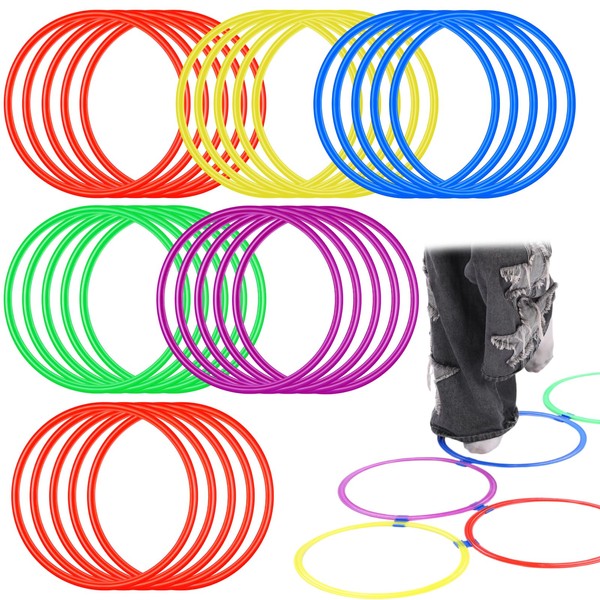 Silipull 30 Pcs Agility Rings Speed and Agility Training Rings