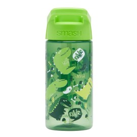 Smash Water Bottle 450ml - Green Dinosaur Design