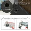 sourcing map Furniture Gliders 4 Pieces Levelling Feet M6 x
