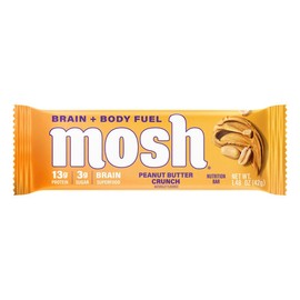 MOSH Protein Bars Peanut Butter Crunch 12ct Snack Crunchy