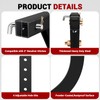 LTSEAME Hitch Mounted Trencher Fits 3 Point Hitch, Adjustable 16"