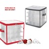 Christmas Village Bauble and Decoration Storage Cube with Padded Dividers