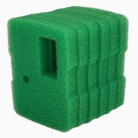 LTWHOME Compatible Green Filter Foam Replacement for All Pond Solutions CUP-305 Filter (Pack of 6)