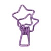 100pcs Star Binder Clips Cute Cartoon Hollow Strong Clamping Force
