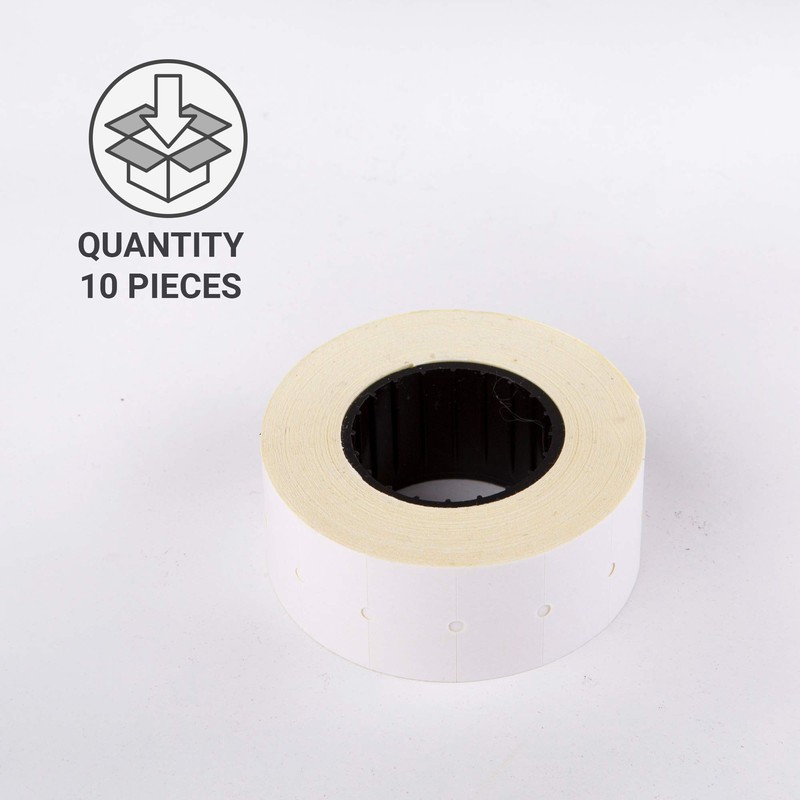 (10 Rollen) Weiß 21 x 12 mm farbiger Papieraufkleber Preis