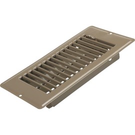 UNITED STATES HDW V056IB V-056IB Metal Mobile Home Floor Register with Damper to Adjust Air Flow