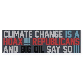 CafePress Climate Change and Big Oil Sticker (Bumper 10Pk) 10"x3" Rectangle Bumper Sticker Car Decal (10 Pack)