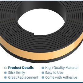 194419-4 118" Splinter Guard Replacement Strip for Makita Track Saw for Makita Track Saw Guard Rail 118 inches Accessories, Black Upgrade Stickiness