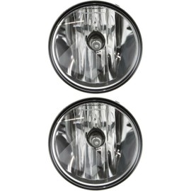 YOYOCOLL 2pcs Fog Light Front Left Right Driver Passenger Side Clear Lens Plastic Lens for Ford for Escape 2007-2010 for Explorer Sport Trac 2008-2010 for Mustang 2007-2014 GT500KR 7R3Z15200A