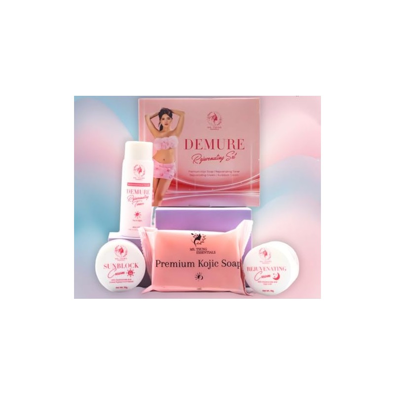 Ms. Tsung Demure Rejuvenating Set with Premium Koji Soap, Toner,