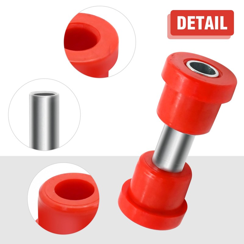CADUFUELLY 1012303 Front Rear Leaf Spring Bushing Sleeves Kit, Golf