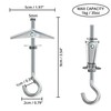 BELLE VOUS Pack of 15 Carbon Steel Spring Folding Dowels