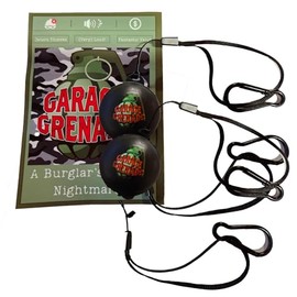 2 Pack - Garage Grenade Wireless Alarm System – 140dB Anti-Theft Security for Sheds, Garages, Boats, Caravans, Motorcycles, Bikes, and Outdoor Equipment – Easy Clip Setup with Trip Wire Function