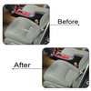 ATUOTPO Driver Side Bottom Leather Perforated Seat Cover Gray #LA15