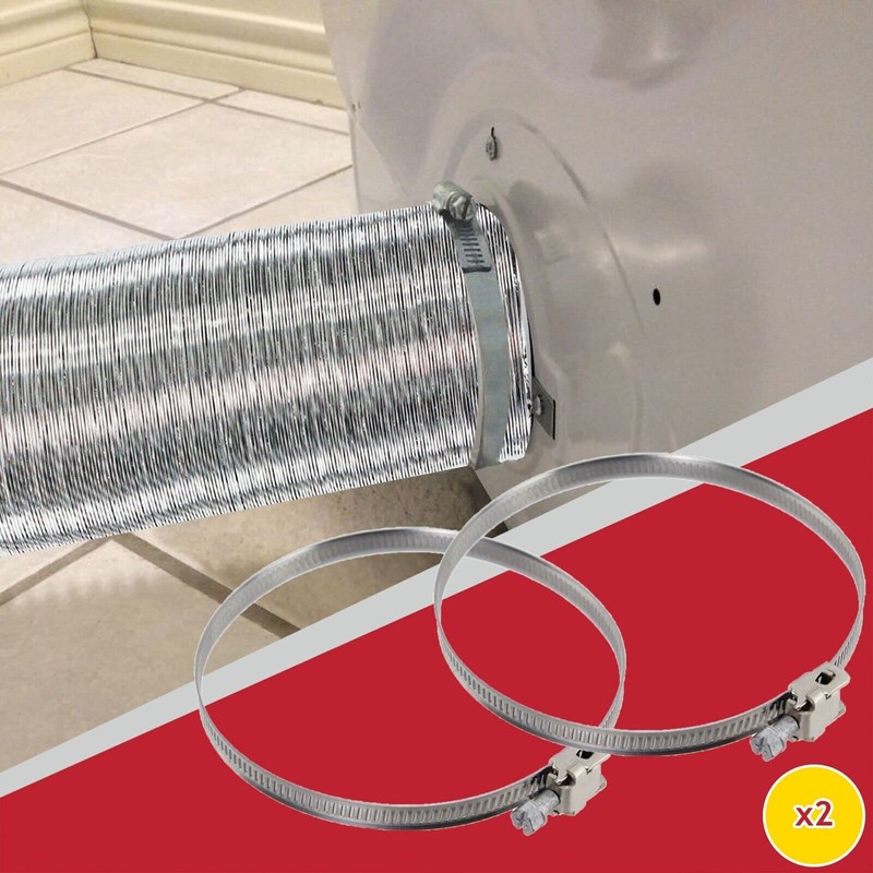 SPARES2GO Universal 5m Extra Long Aluminium Flexible Tumble Dryer Vent